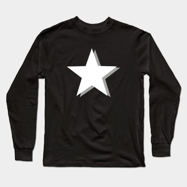 Monochrome Stars Long Sleeve T-Shirt by OneThreeSix